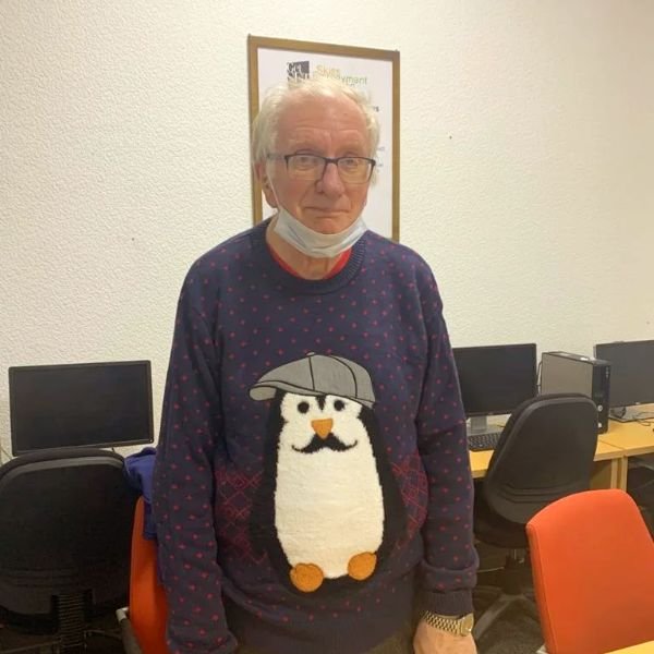 A group member at a session