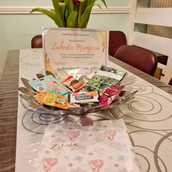 A table set out for an activity