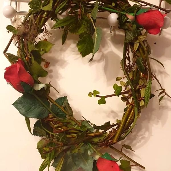 A handmade wreath